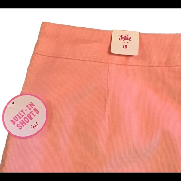 NWT Justice Corduroy Skorts Girl’s - Picture 2 of 5